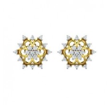 Natural Diamond Earrings 0.71 CT / 4.180 gm Gold