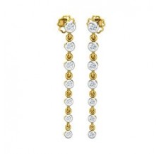 Natural Diamond Earrings 0.436 CT / 2.54 gm Gold