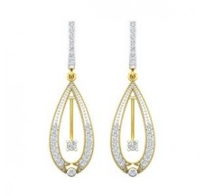Natural Diamond Earrings 0.62 CT / 5.65 gm Gold