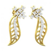 Natural Diamond Earrings 0.31 CT / 3.00  gm Gold