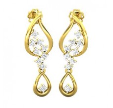Natural Diamond Earrings 0.41 CT / 3.15 gm Gold