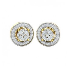 Natural Diamond Earrings 0.53 CT / 3.62 gm Gold