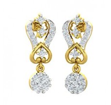 Natural Diamond Earrings 0.53 CT / 3.37 gm Gold