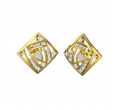 Natural Diamond Earrings 0.44 CT / 5.50 gm Gold