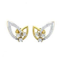 Natural Diamond Earrings 0.54 CT / 3.38 gm Gold