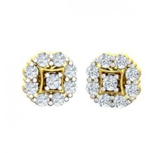 Natural Diamond Earrings 0.56 CT / 2.72 gm Gold