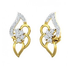 Natural Diamond Earrings 0.36 CT / 2.65 gm Gold