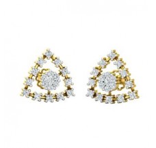 Natural Diamond Earrings 0.60 CT / 3.50 gm Gold