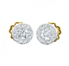 Natural Diamond Earrings 0.30 CT / 1.65 gm Gold