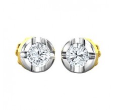 Natural Diamond Earrings 0.38 CT / 2.10 gm Gold