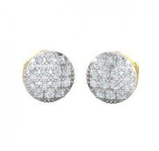 Natural Diamond Earrings 0.32 CT / 2.50 gm Gold