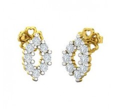 Natural Diamond Earrings 0.48 CT / 2.30 gm Gold