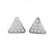 Natural Diamond Earrings 0.50 CT / 3.80 gm Gold
