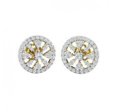 Natural Diamond Earrings 1.02 CT / 4.00  gm Gold