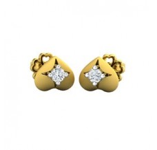Natural Diamond Earrings 0.10 CT / 2.30 gm Gold