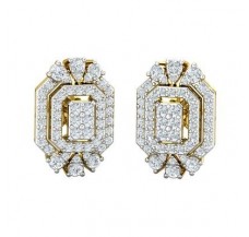 Natural Diamond Earrings 1.18 CT / 6.77 gm Gold