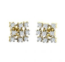 Natural Diamond Earrings 0.36 CT / 3.10 gm Gold