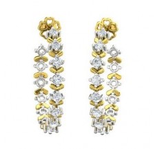Natural Diamond Earrings 0.72 CT / 6.46 gm Gold
