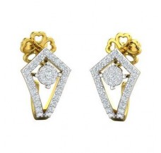 Natural Diamond Earrings 0.48 CT / 4.12 gm Gold