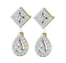 Natural Diamond Earrings 0.73 CT / 4.69 gm Gold