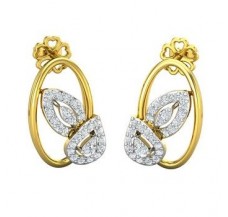 Natural Diamond Earrings 0.49 CT / 5.11 gm Gold