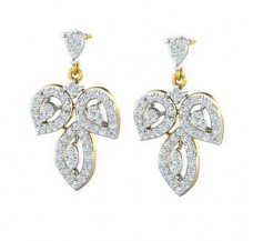 Natural Diamond Earrings 1.17 CT / 6.06 gm Gold