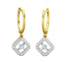 Natural Diamond Earrings 0.48 CT / 3.02 gm Gold