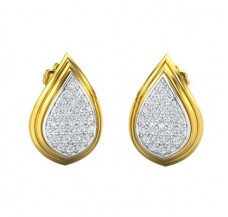 Natural Diamond Earrings 0.47 CT / 3.16 gm Gold