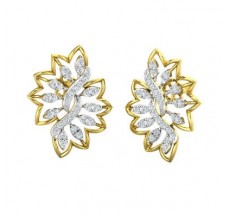 Natural Diamond Earrings 0.86 CT / 5.32 gm Gold