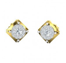 Natural Diamond Earrings 0.44 CT / 2.90 gm Gold