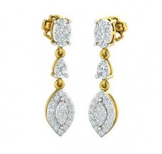 Natural Diamond Earrings 0.68 CT / 3.98 gm Gold
