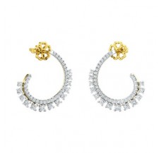Natural Diamond Earring 1.14 CT / 4.60 gm Gold