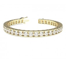 Natural Diamond Bracelets 8.10 CT / 25.15 gm Gold