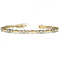 Natural Diamond Bracelets 1.84 CT / 13.85 gm Gold