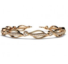 Natural Diamond Bracelets 1.00 CT / 14.25 gm Gold