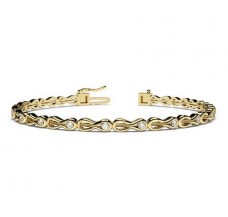 Natural Diamond Bracelets 0.54 CT / 12.45 gm Gold