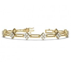 Natural Diamond Bracelets 2.00 CT / 13.89 gm Gold