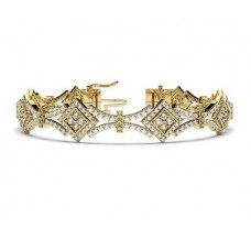 Natural Diamond Bracelets 2.91 CT / 17.35 gm Gold