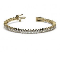Natural Diamond Bracelets 4.34 CT / 12.29 gm Gold