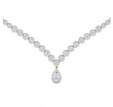 Natural Diamond Necklace 4.11 CT / 26.42 gm Gold