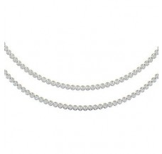 double line Diamond Necklace 5.53 CT / 43.00 gm Gold