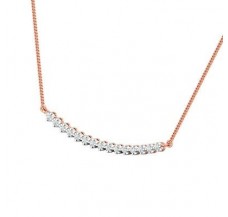 Single Line Diamond  Necklace 1.05 CT / 9.60 gm Gold
