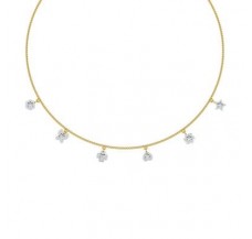 Diamond Necklace 0.39 CT / 4.50 gm Gold