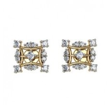 Diamond Earrings 0.50 CT /  4.2 gm Gold