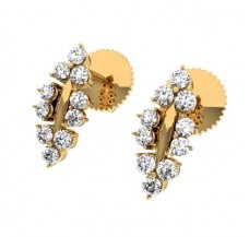 Natural Diamond Earrings 0.29 CT / 1.90 gm Gold