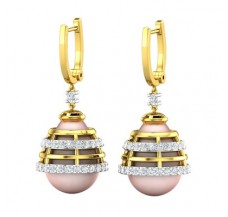 Natural Diamond & Gemstone Earrings 29.64 CT / 3.80 gm Gold