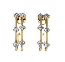 Diamond Earrings 0.36 CT /  2.93 gm Gold