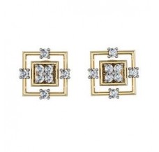 Diamond Earrings 0.32 CT / 4.09 gm Gold