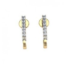 Diamond Earrings 0.17 CT / 2.75 gm Gold