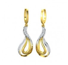 Natural Diamond Earrings 0.49 CT / 6.79 gm Gold